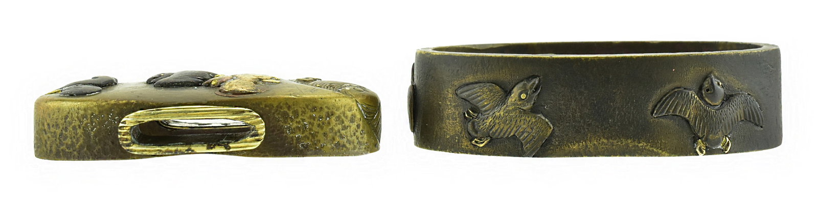 AUTHENTIC KINKO FUCHI KASHIRA: Authentic Kinko Fuchi Kashira Description: Authentic Kinko Fuchi Kashira Size: None Accessories: None Accessories Notice: When purchasing pre-owned goods, please refer to the photos of the items