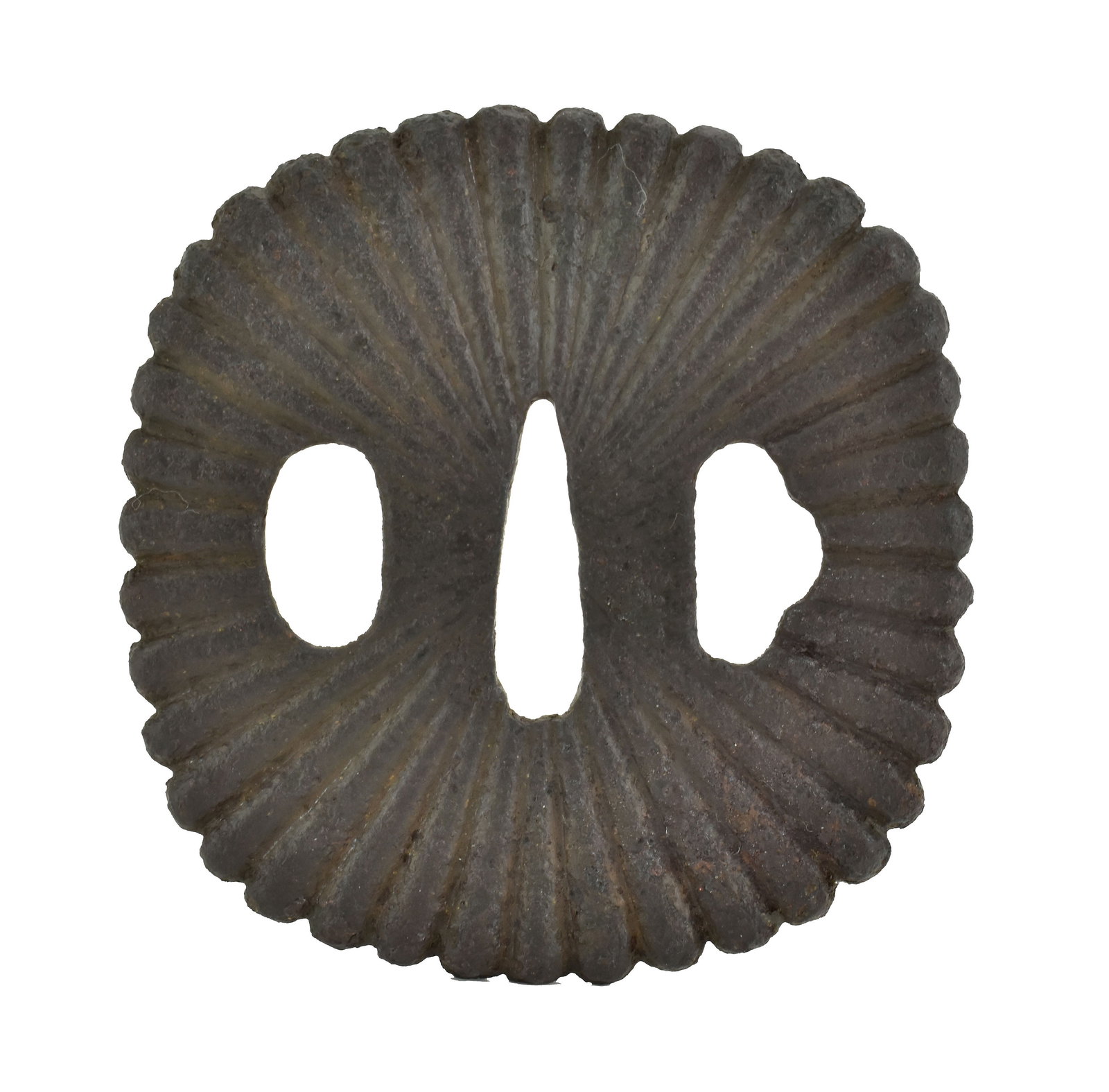 DAI-SHO TSUBA: Dai-Sho Tsuba Description: Dai-Sho Tsuba. Size: None Accessories: None Accessories Notice: When purchasing pre-owned goods, please refer to the photos of the items to check the item's condition.