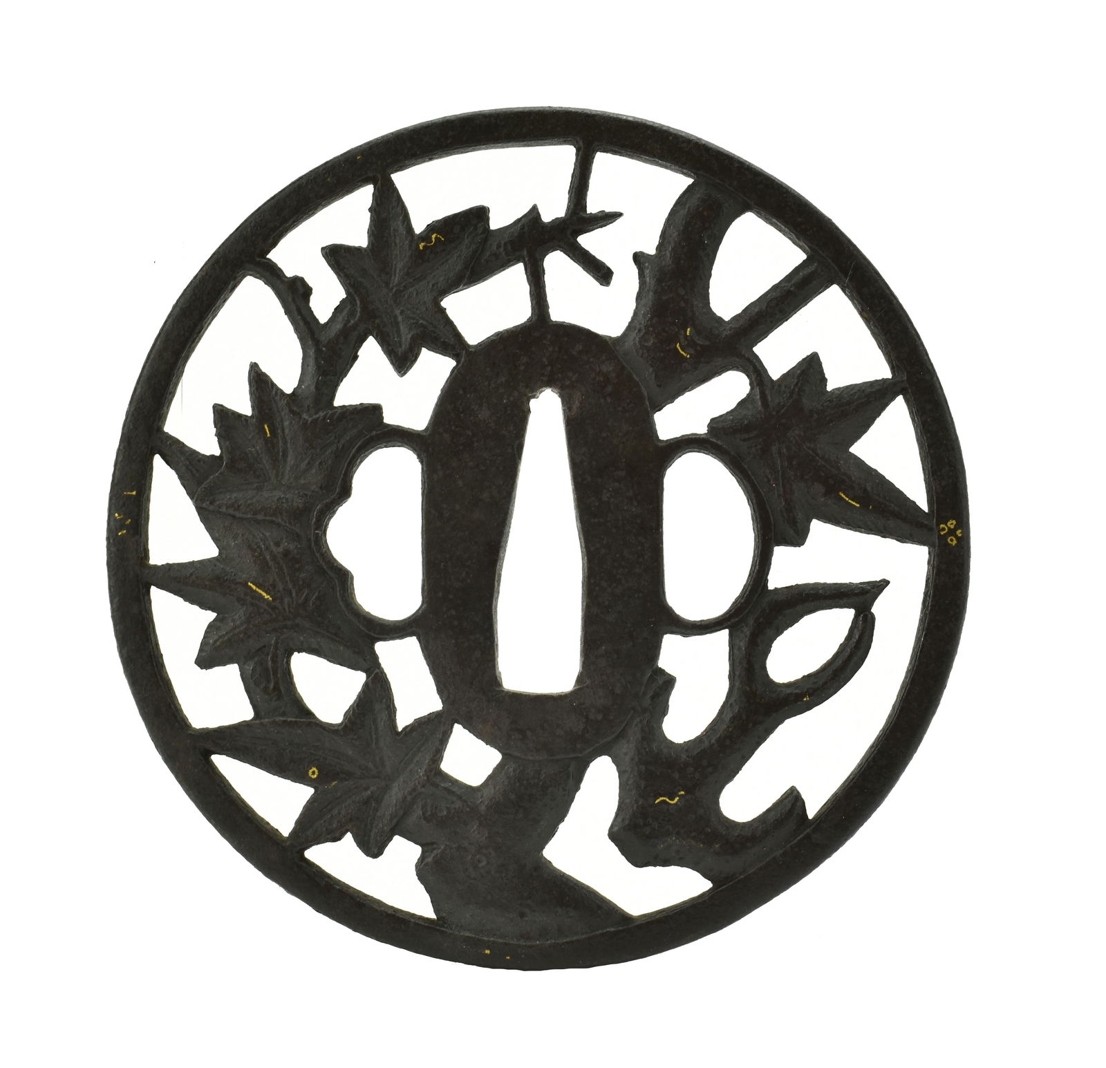 GENUINE AUTHENTIC TSUBA: Genuine Authentic Tsuba Description: Genuine Authentic Tsuba. Size: None Accessories: None Accessories Notice: When purchasing pre-owned goods, please refer to the photos of the items to check