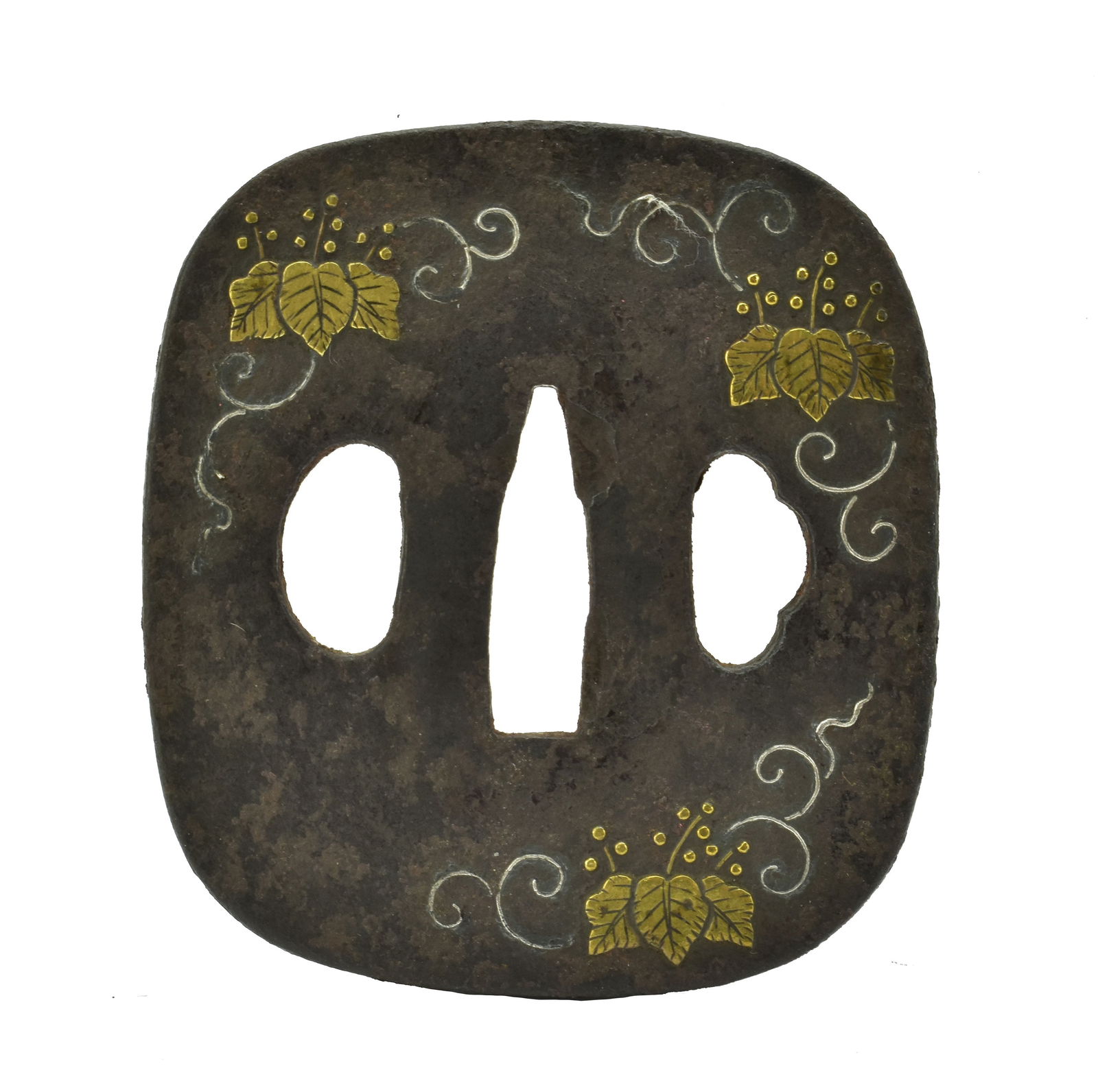 GENUINE AUTHENTIC TSUBA: Genuine Authentic Tsuba ( Description: Genuine Authentic Tsuba Size: None Accessories: None Accessories Notice: When purchasing pre-owned goods, please refer to the photos of the items to check the