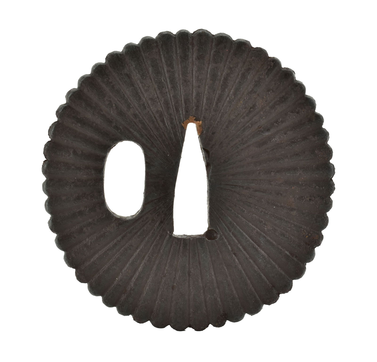 DAI-SHO TSUBA: Dai-Sho Tsuba Description: Dai-Sho Tsuba. Size: None Accessories: None Accessories Notice: When purchasing pre-owned goods, please refer to the photos of the items to check the item's condition.