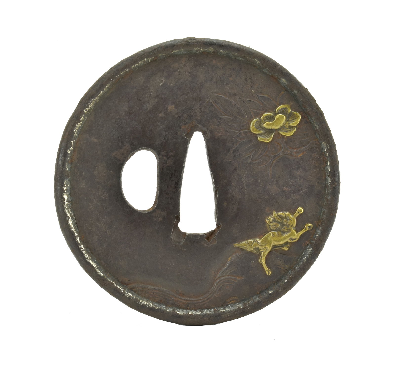AUTHENTIC JAPANESE TSUBA: Authentic Japanese Tsuba Description: Authentic Japanese Tsuba Size: None Accessories: None Accessories Notice: When purchasing pre-owned goods, please refer to the photos of the items to check the