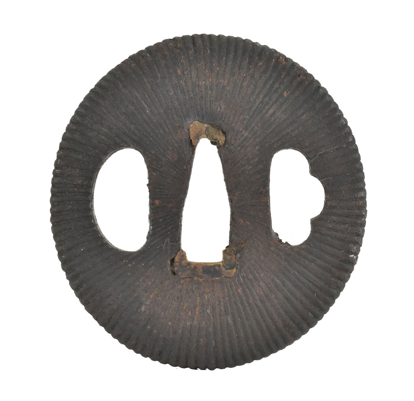 DAI-SHO TSUBA: Dai-Sho Tsuba Description: Dai-Sho Tsuba. Size: None Accessories: None Accessories Notice: When purchasing pre-owned goods, please refer to the photos of the items to check the item's condition.