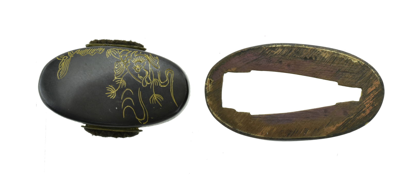 AUTHENTIC KINKO FUCHI KASHIRA: Authentic Kinko Fuchi Kashira Description: Authentic Kinko Fuchi Kashira Size: None Accessories: None Accessories Notice: When purchasing pre-owned goods, please refer to the photos of the items