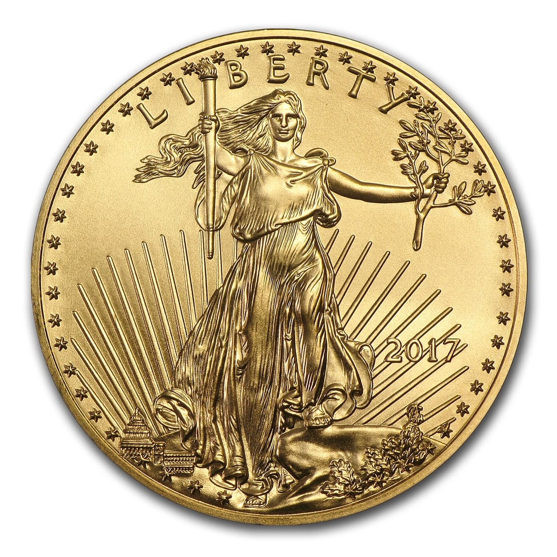 2017 1 OZ AMERICAN GOLD EAGLE: 2017 1 oz American Gold Eagle Brand : US Mint Year : 2017 Denomination : $50 Fineness : 0.9167 Country of Origin/Country/Region of Manufacture : United States Coin : None Brand/Mint : Non