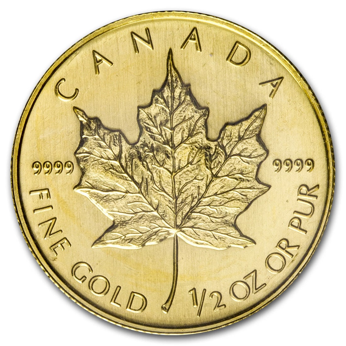 2008 CANADA 1/2 OZ GOLD MAPLE LEAF BU (1 of 2)