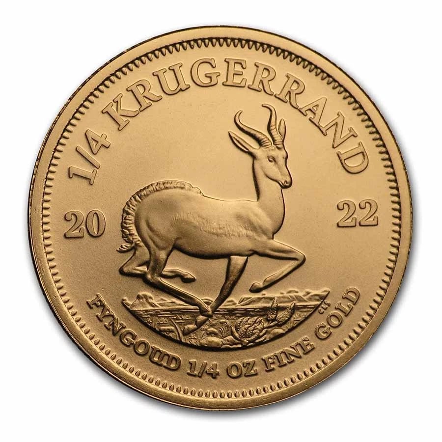 2022 SOUTH AFRICA 1/4 OZ GOLD KRUGERRAND BU (1 of 2)
