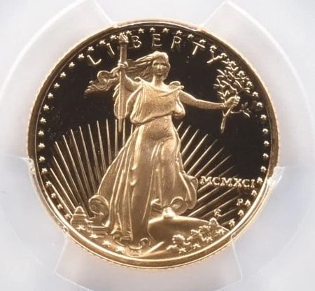 1991-P $10 AMERICAN GOLD EAGLE (1 of 2)