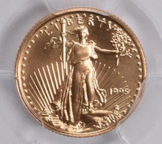 1995 $5 AMERICAN GOLD EAGLE (1 of 2)