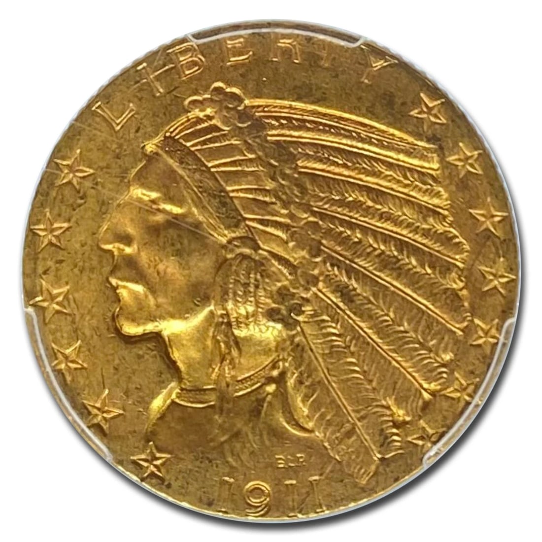 1911-S $5 INDIAN GOLD HALF EAGLE (1 of 2)