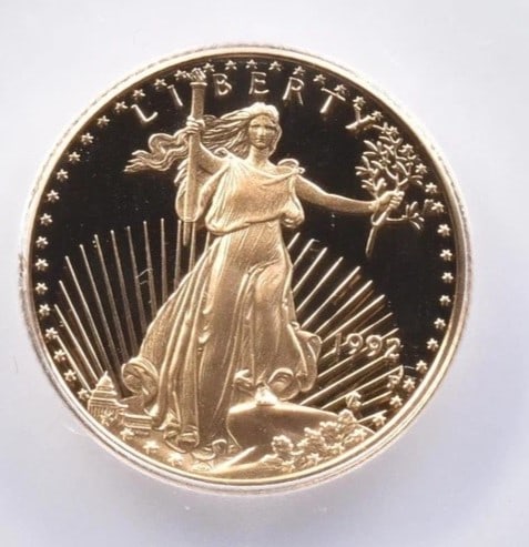 1992-P $10 AMERICAN GOLD EAGLE (1 of 2)