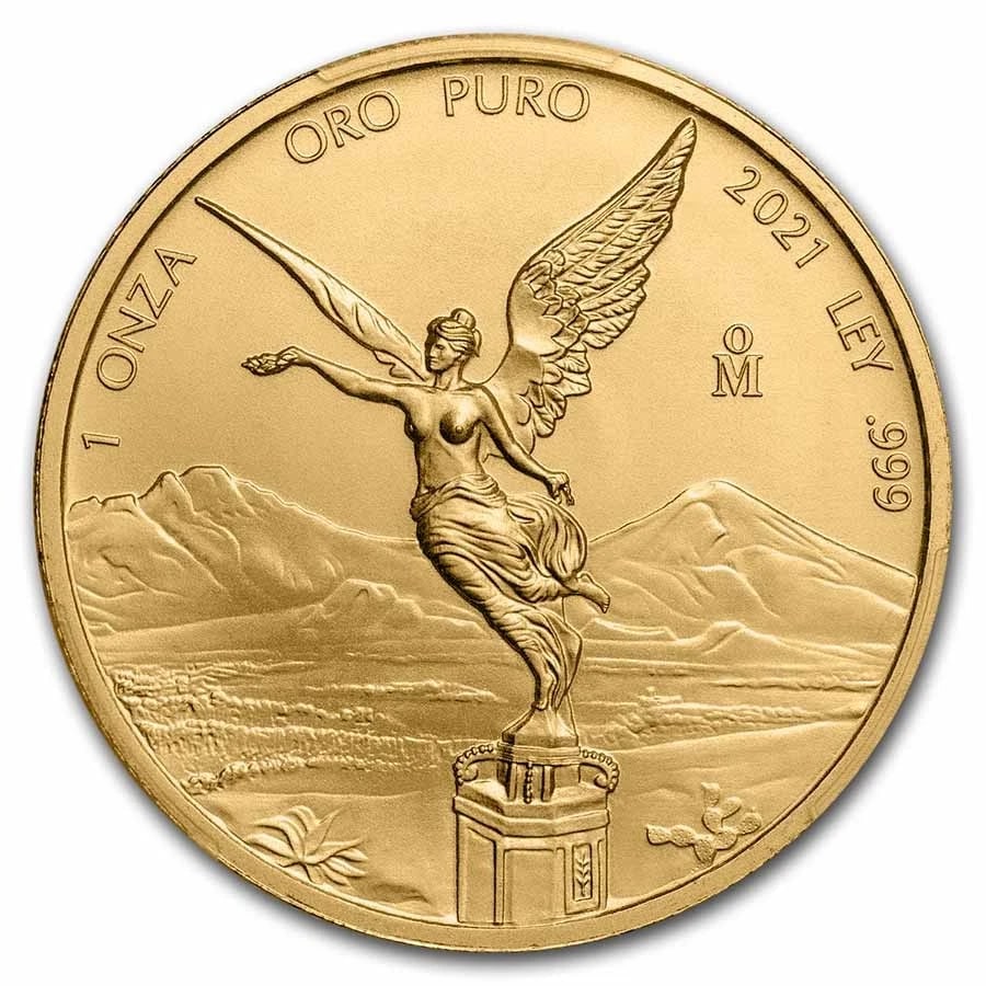 2021 MEXICO 1 OZ GOLD LIBERTAD (FS, GREEN LABEL) (1 of 2)