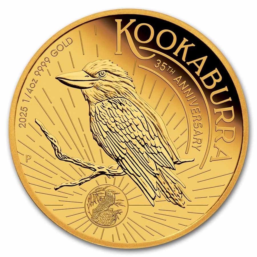 2025-P AUSTRALIA 1/4 OZ GOLD KOOKABURRA PROOF (1 of 3)