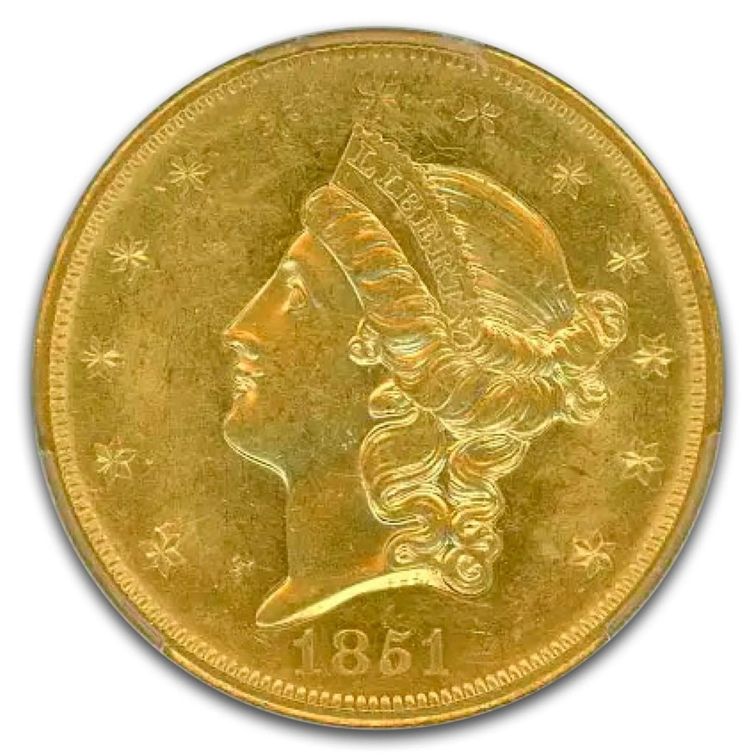 1851-O $20 LIBERTY GOLD DOUBLE EAGLE (1 of 2)