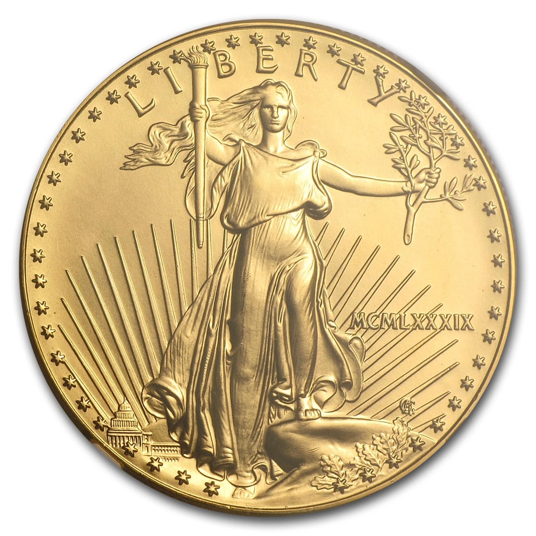 1989 1 OZ AMERICAN GOLD EAGLE (1 of 2)