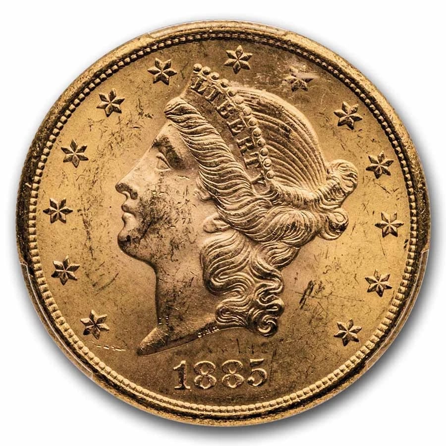 1885-S $20 LIBERTY GOLD DOUBLE EAGLE (1 of 2)