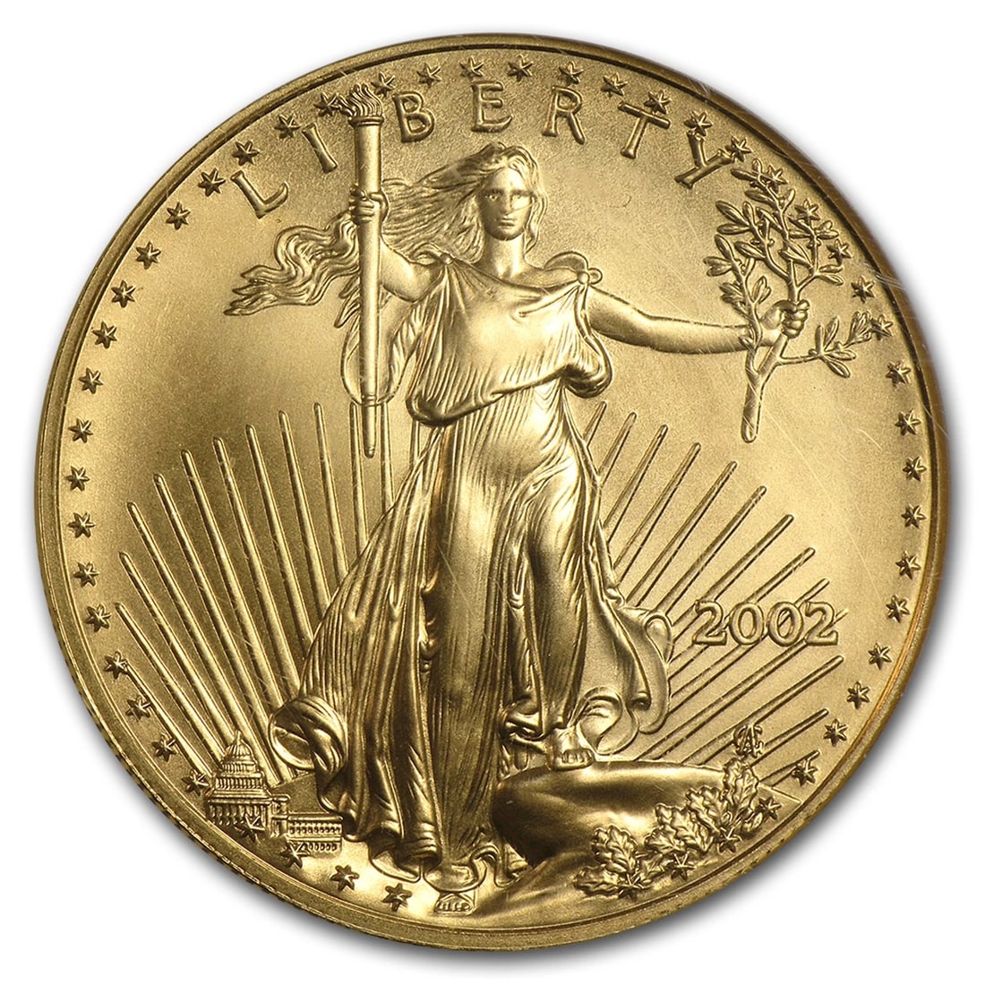 2002 1 OZ AMERICAN GOLD EAGLE: 2002 1 oz American Gold Eagle Brand : US Mint Year : 2002 Denomination : $50 Fineness : 0.9167 Country of Origin/Country/Region of Manufacture : United States Coin : None Brand/Mint : None 