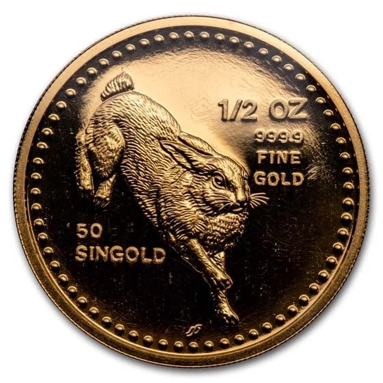 1987 SINGAPORE 5-COIN GOLD SINGOLD RABBIT PROOF SET: 1987 Singapore 5-Coin Gold Singold Rabbit Proof Set Brand : Singapore Mint Year : 1987 Denomination : Varies Fineness : 0.9999 Country of Origin/Country/Region of Manufacture : Singapore Coin : N