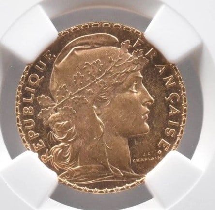 1910 FRANCE 20 FRANCS GOLD (1 of 2)