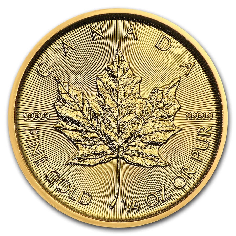 2021 CANADA 1/4 OZ GOLD MAPLE LEAF BU (1 of 2)