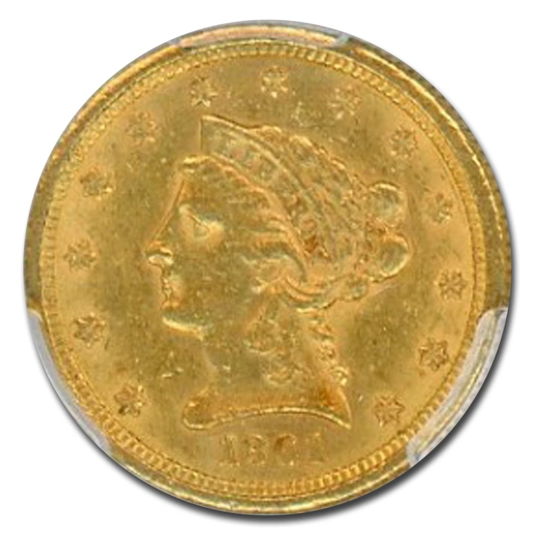 1861 $2.50 LIBERTY GOLD QUARTER EAGLE (1 of 2)