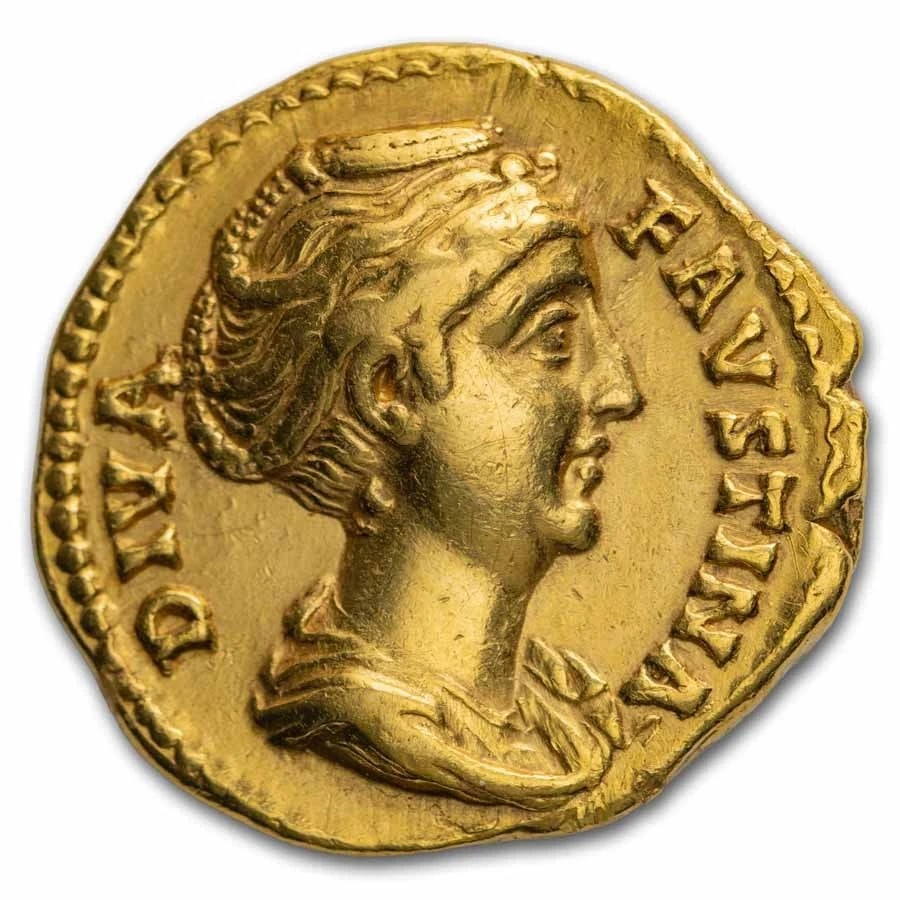 ROMAN EMPIRE GOLD AUREUS FAUSTINA (1 of 2)