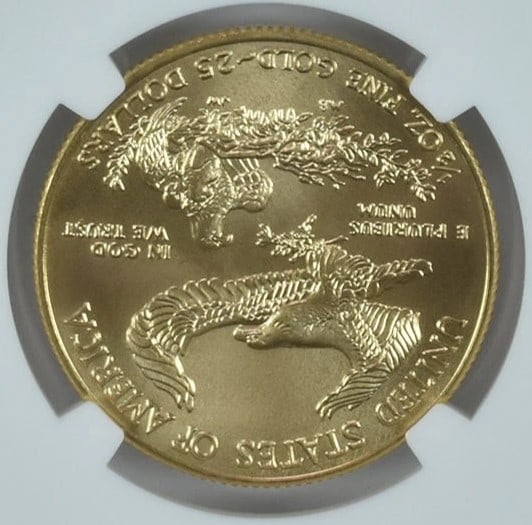 MINT ERROR 2021 $25 GOLD EAGLE - 2