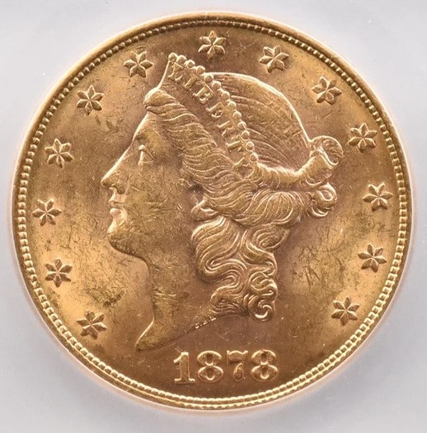 1878 $20 LIBERTY HEAD GOLD DOUBLE EAGLE (1 of 2)