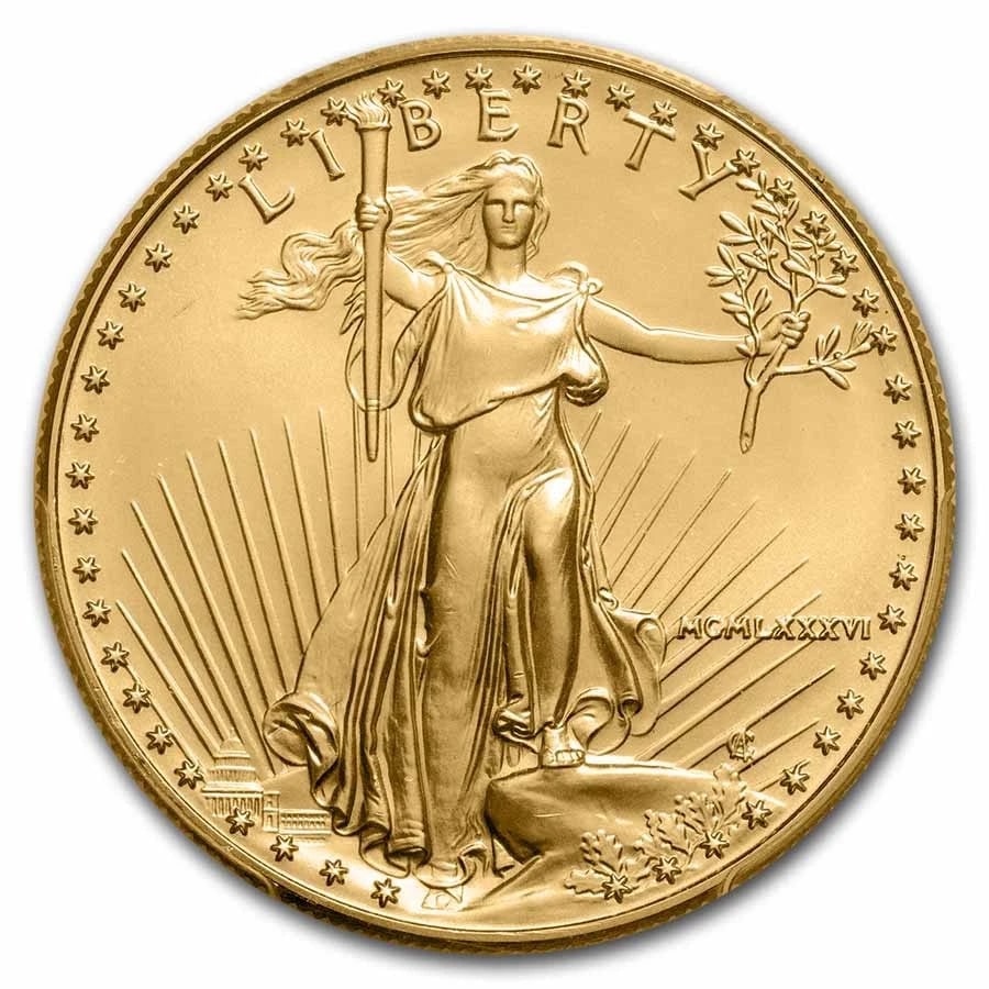 1986 1 OZ AMERICAN GOLD EAGLE (1 of 2)