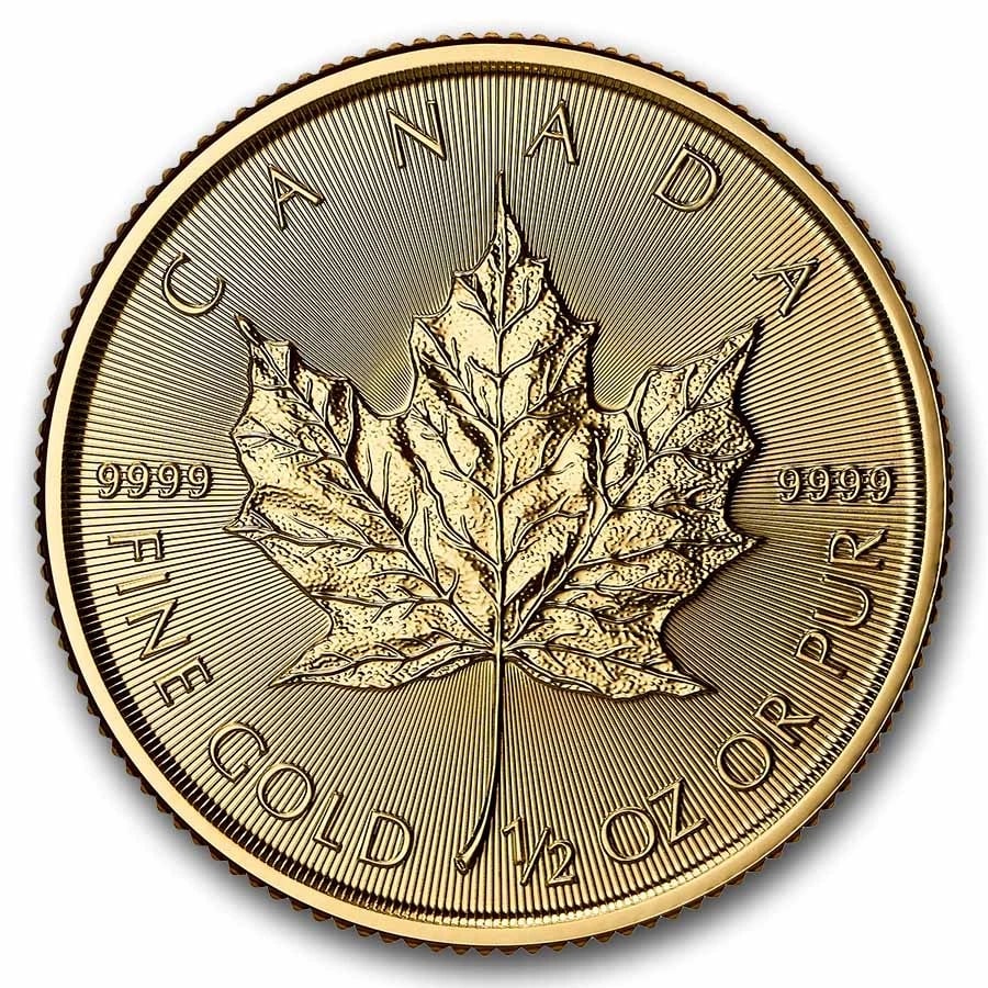 2026 CANADA 1/2 OZ GOLD MAPLE LEAF BU (1 of 3)