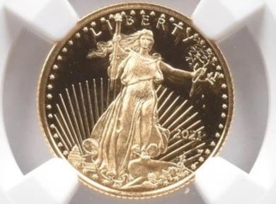 2021-W $5 AMERICAN GOLD EAGLE TYPE 1 MERCANTI (1 of 2)