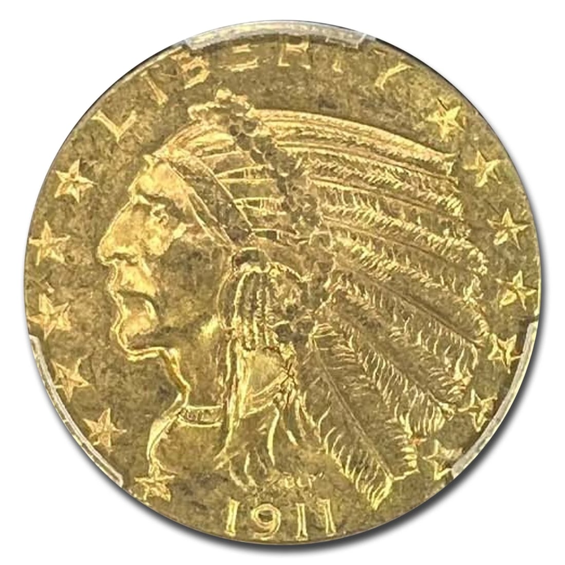 1911 $5 INDIAN GOLD HALF EAGLE (1 of 2)