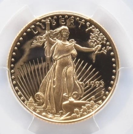 1993-P $10 AMERICAN GOLD EAGLE (1 of 2)