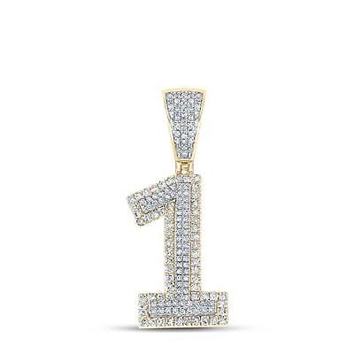 10K TWO-TONE YELLOW/WHITE GOLD REAL DIAMOND NUMBER PENDANT: 10K Two-tone Yellow/White Gold Real Diamond Number Pendant Brand: None Type: Necklace Material: Metal Two-tone Yellow/White Gold Main Stone Natural Color: White Gold Size: Dimension 1.2" Accessor