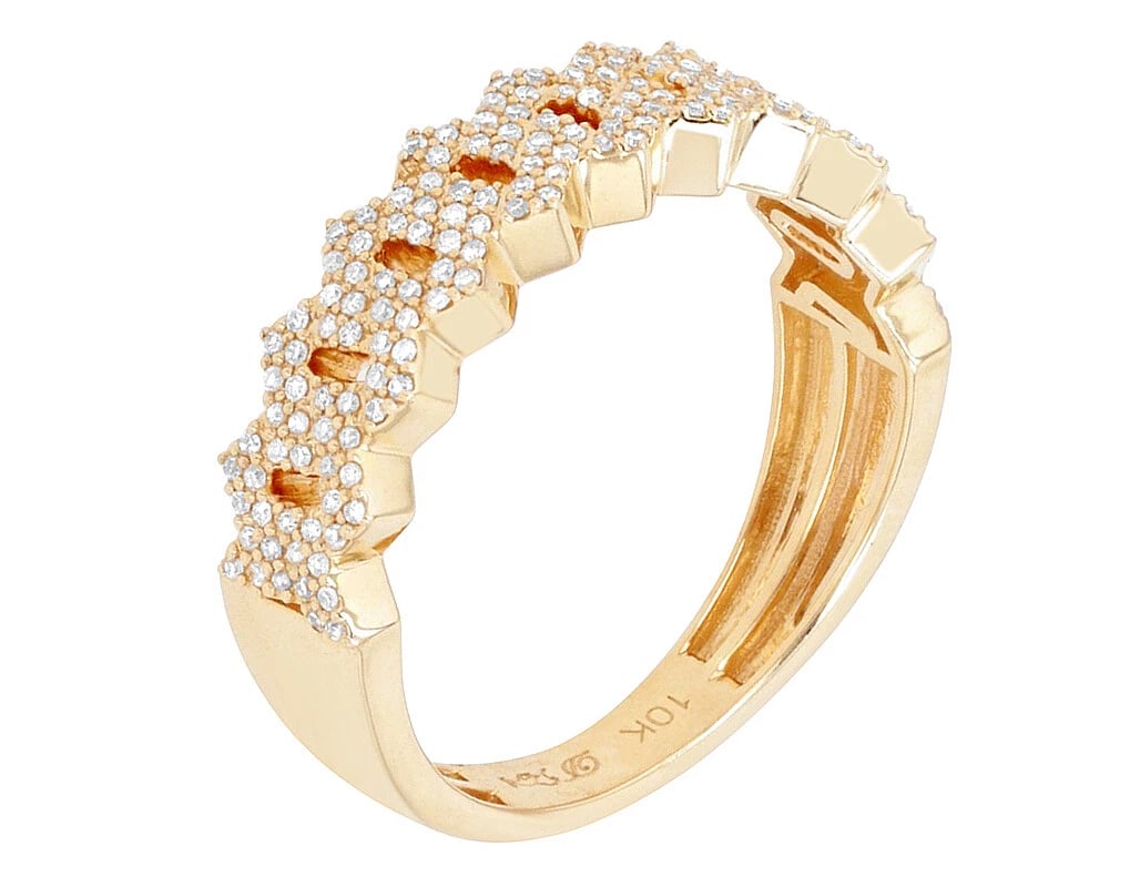 CUBAN LINK REAL DIAMOND PINKY RING (1 of 5)