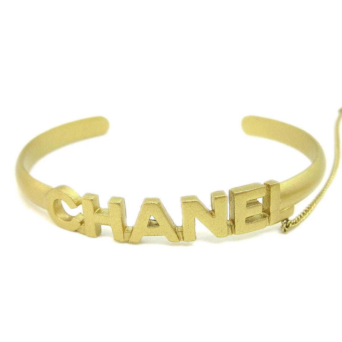 CHANEL RHINESTONE BANGLE CHAIN RING - 2