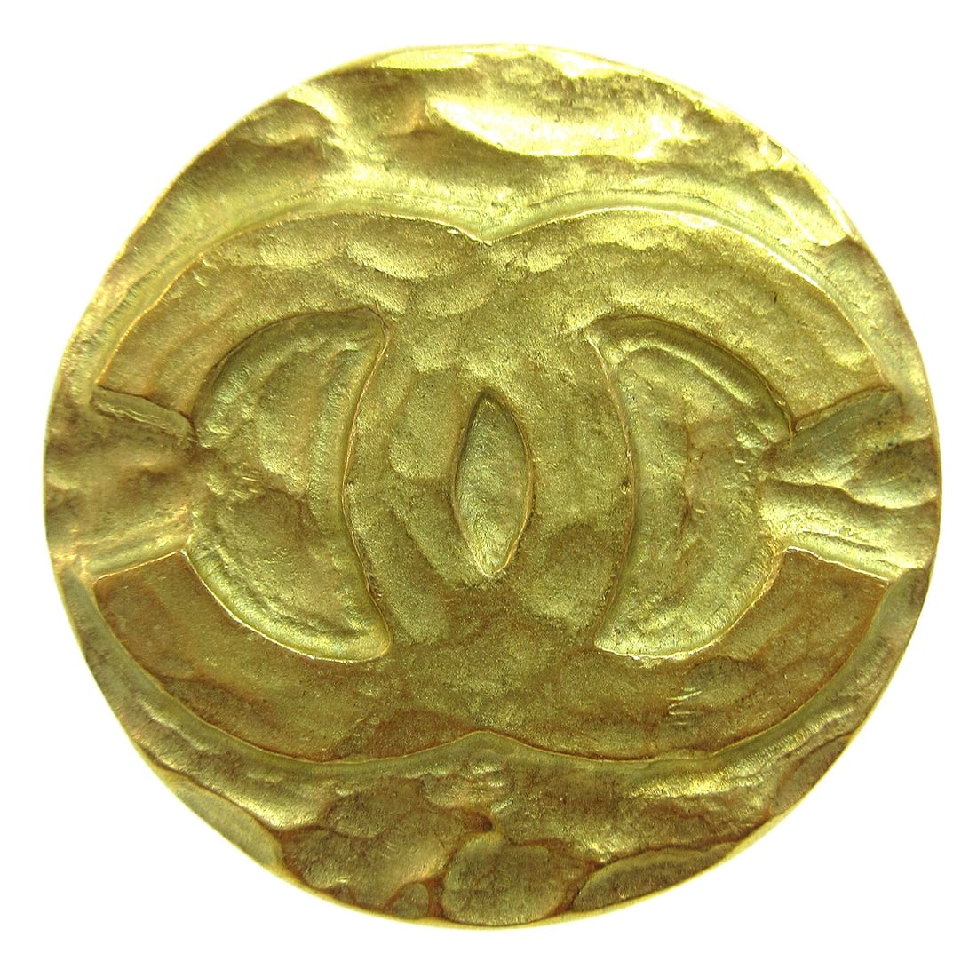 CHANEL MEDALLION BROOCH PIN GOLD: Chanel Medallion Brooch Pin Gold Brand: Chanel Type: Brooch Material: Gold-tone Color: Gold Size: Diameter : 5.0 cm Accessories: None Accessories Notice: When purchasing pre-owned goods,