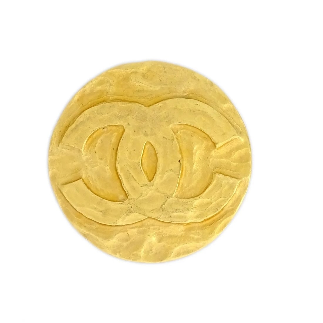CHANEL MEDALLION BROOCH PIN GOLD: Chanel Medallion Brooch Pin Gold Brand: CHANEL Type: Brooch Material: Gold Plated Color: Gold Size: Diameter : 5.0 cm Accessories: None Accessories Notice: When purchasing pre-owned goods,