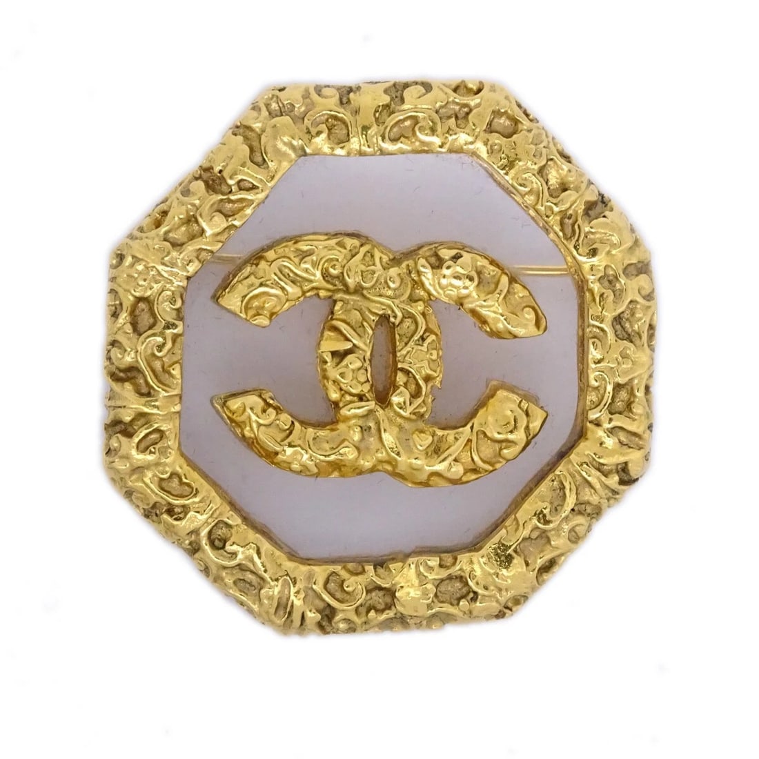CHANEL BROOCH PIN GOLD (1 of 4)