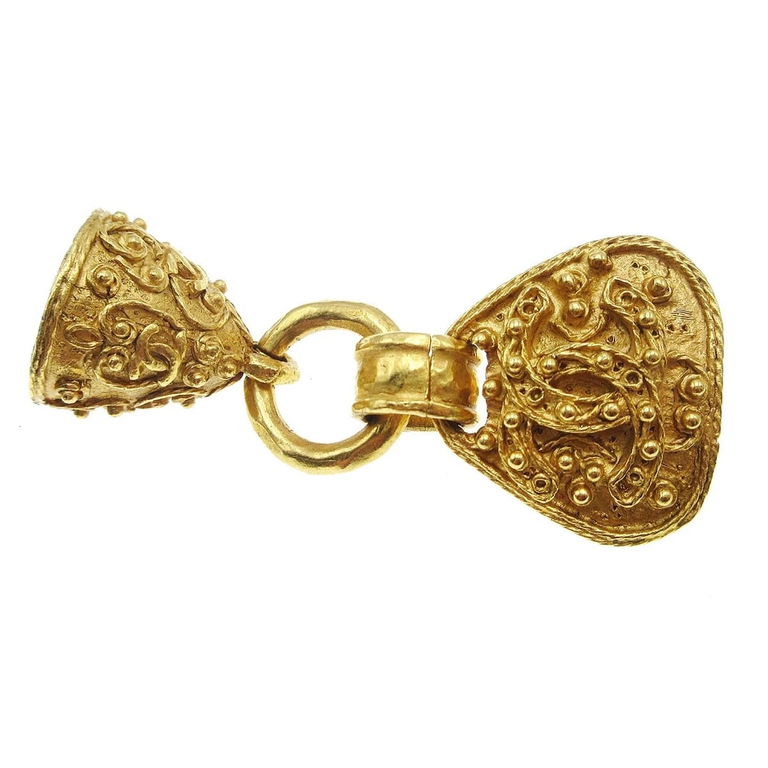 CHANEL BELL DANGLE EARRINGS - 4