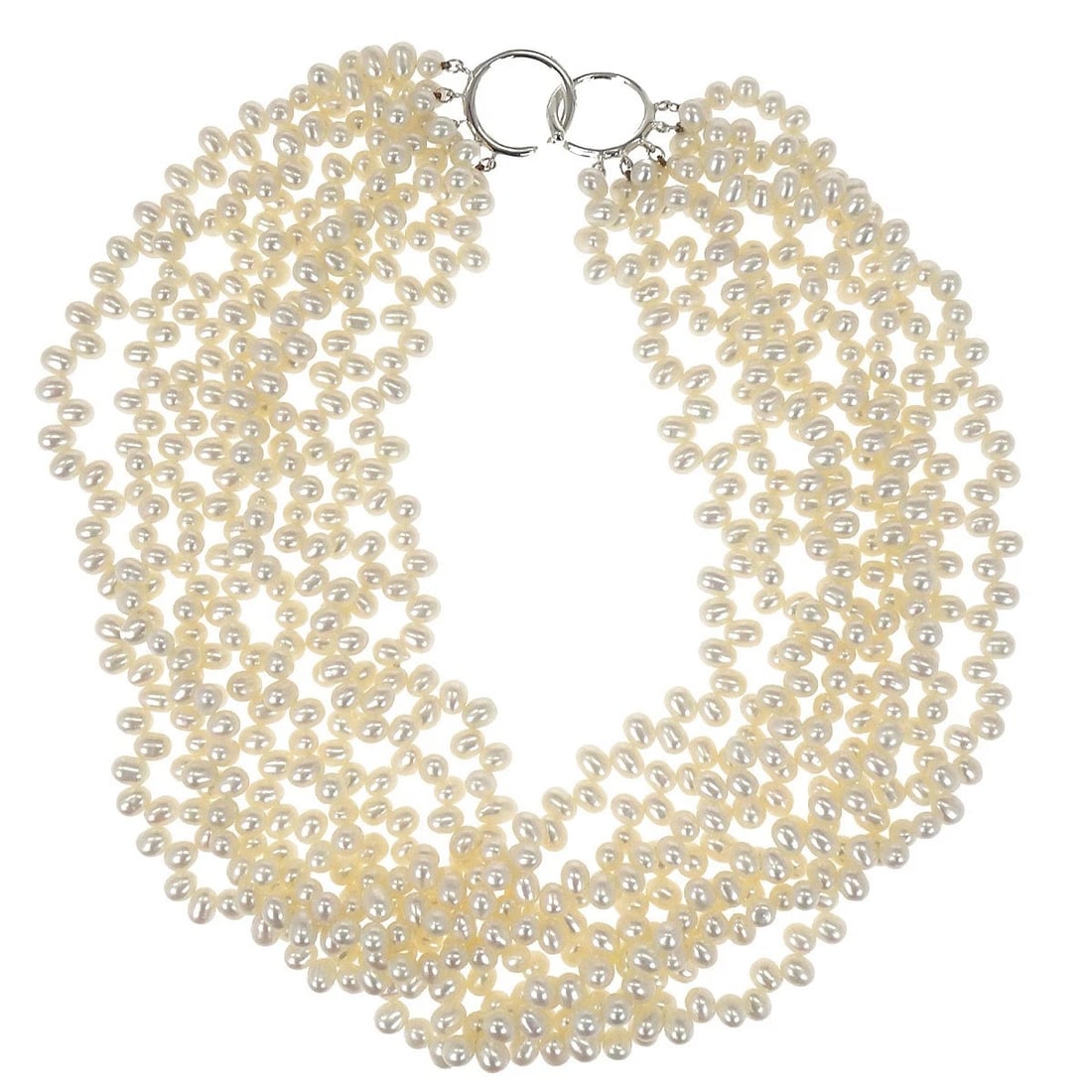 TIFFANY & CO. PALOMA PICASSO TORSADE NECKLACE: Tiffany & Co. Paloma Picasso Torsade Necklace Brand: Tiffany & Co. Type: Necklace Material: SV925 Freshwater Pearl Main Stone/Creation Freshwater Pearl Color: White Size: Chain(Overall) : 42.0