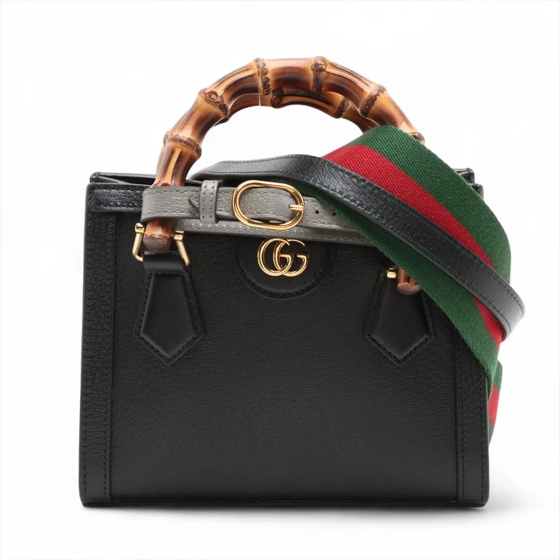 GUCCI BAMBOO DIANA LEATHER 2 WAY HANDBAG (1 of 9)