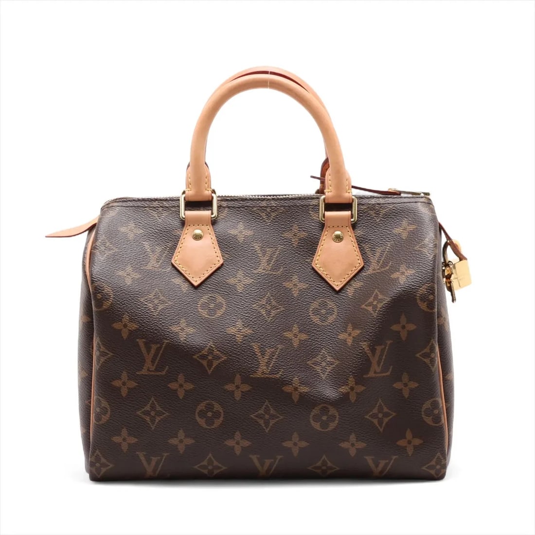 LOUIS VUITTON MONOGRAM SPEEDY 25 BROWN: Louis Vuitton Monogram Speedy 25 Brown Brand: Louis Vuitton Type: Hand bag Material: None Color: Brown Size: Height:7.7inch Length:10.4inch Depth:5.9inch Handle height:3.3inch Accessories: None