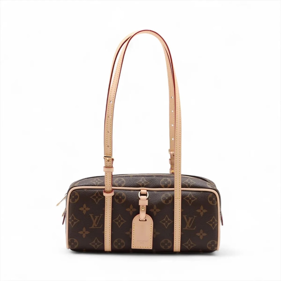 LOUIS VUITTON MONOGRAM HANG ON BROWN: Louis Vuitton Monogram hang on Brown Brand: Louis Vuitton Type: Shoulder bag Material: None Color: Brown Size: Height:4.3inch Length:10.2inch Depth:3.0inch Shoulder height:10.6inch Accessories: N