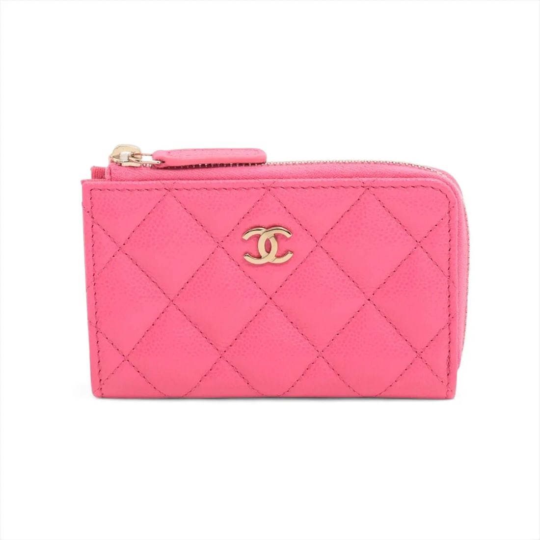 CHANEL MATELASSE CAVIAR SKIN COIN PURSE PINK GOLD (1 of 4)