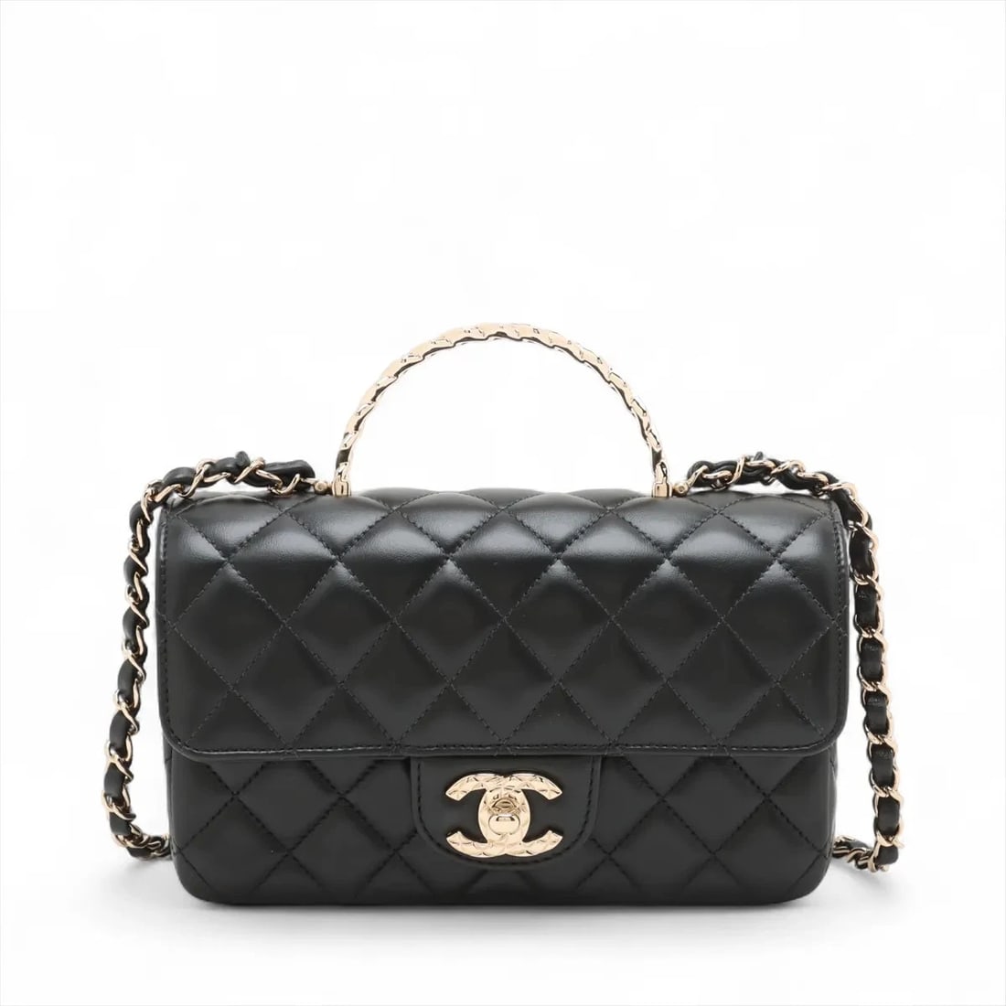 CHANEL MATELASSE LAMBSKIN 2 WAY HANDBAG (1 of 8)