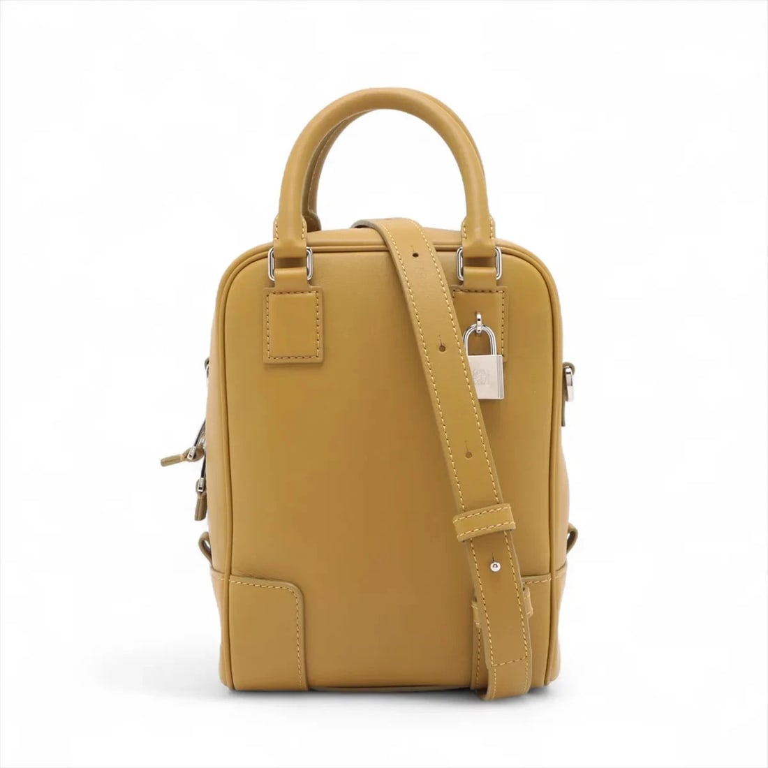 LOEWE AMAZONA 15 LEATHER 2 WAY HANDBAG GREEN (1 of 7)