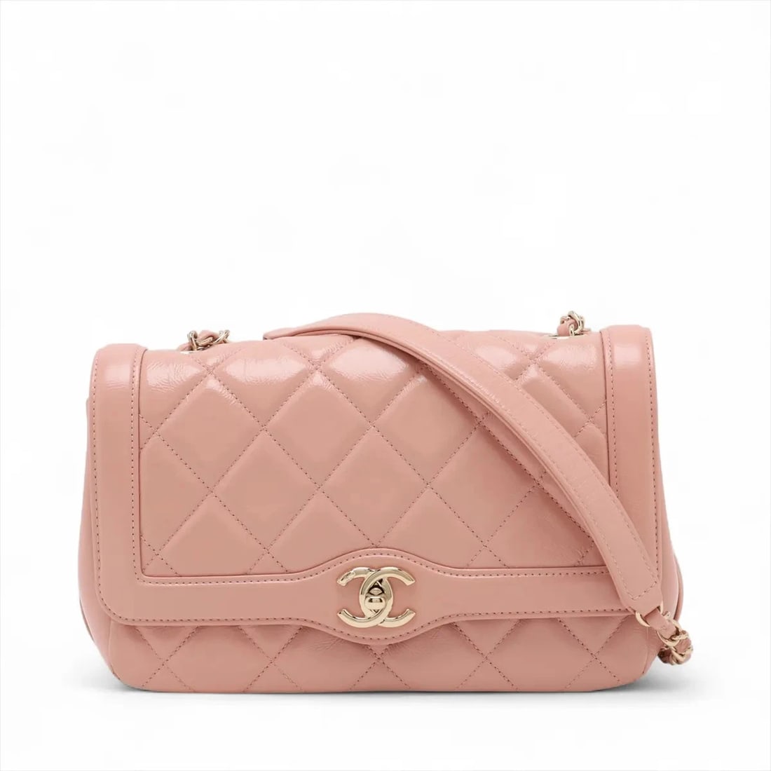 CHANEL MATELASSE CALFSKIN SINGLE FLAP SINGLE CHAIN BAG (1 of 6)