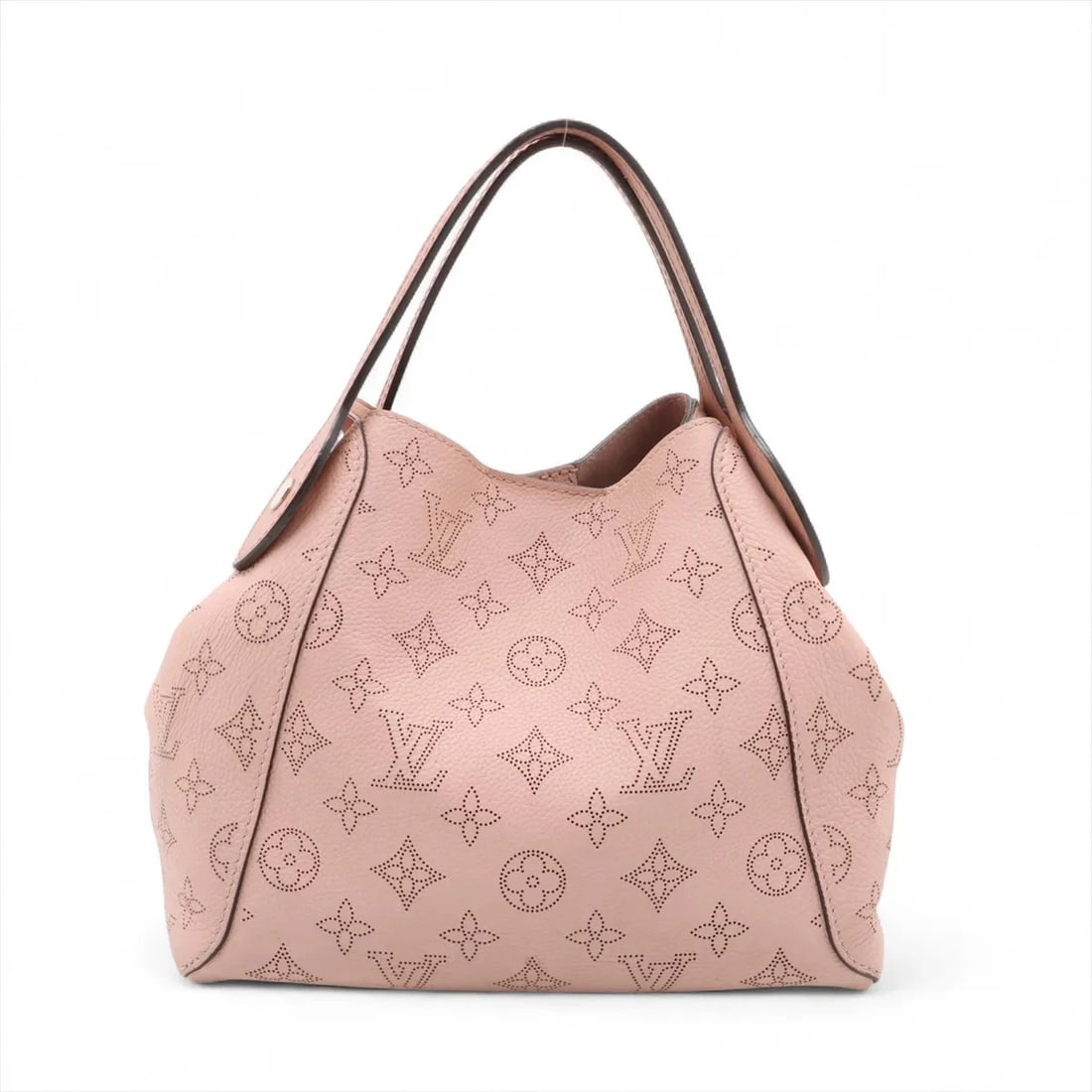 LOUIS VUITTON MAHINA HINA PM PINK: Louis Vuitton Mahina Hina PM Pink Brand: Louis Vuitton Type: Hand bag Material: None Color: Pink Size: Height:8.1inch Length:9.1inch Depth:4.9inch Handle height:4.5inch Accessories: None A