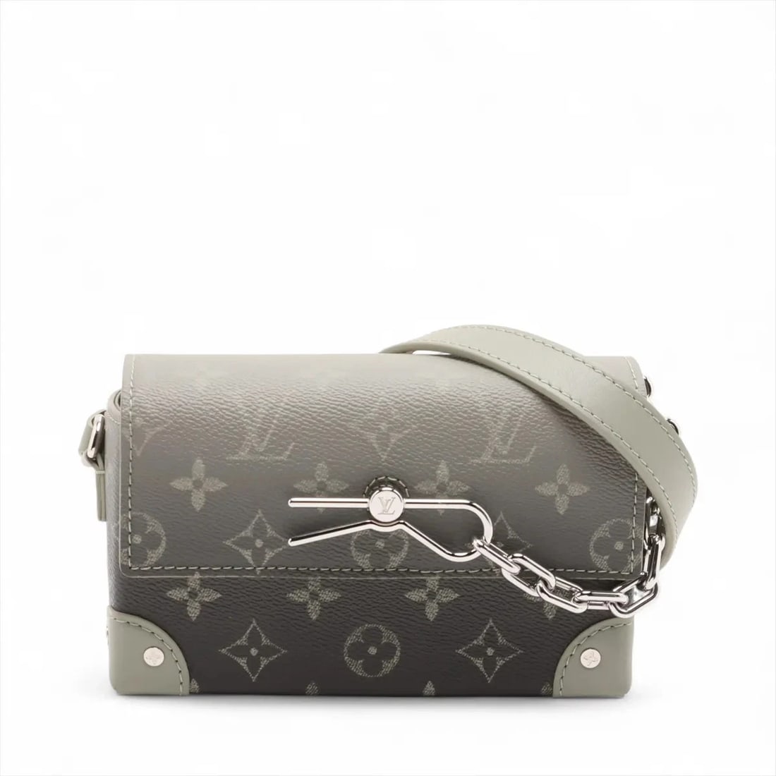 LOUIS VUITTON MONOGRAM GRADIENT STEAMER WEARABLE WALLET: Louis Vuitton Monogram Gradient Steamer Wearable wallet Brand: Louis Vuitton Type: Shoulder bag Material: None Color: Gray Size: Height:4.7inch Length:6.9inch Depth:2.4inch Shoulder height:21.7inc